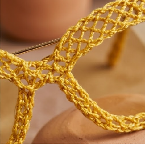 Marigold Open-Knit Statement Sunglasses