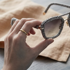 Product Name: Slate Grey Woven Aviator Sunglasses