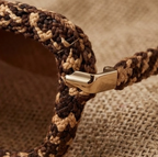 Leopard Woven Aviator Sunglasses