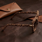 Leopard Woven Aviator Sunglasses