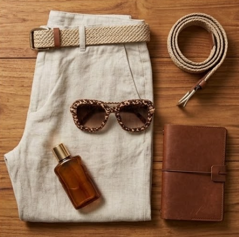 Leopard Woven Aviator Sunglasses